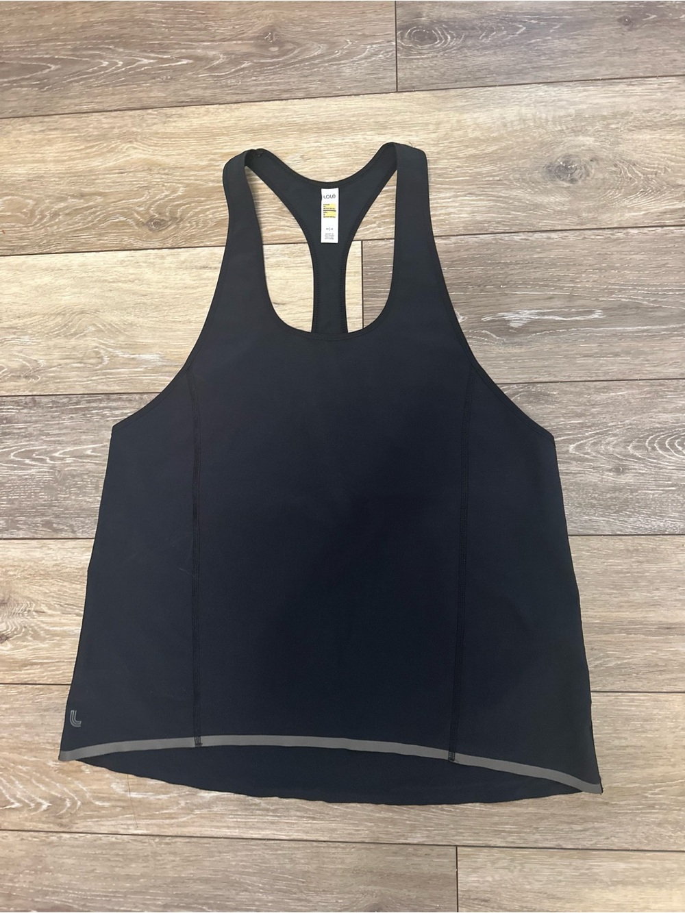 Lolë Black Jazna Active Racerback Tank Top
